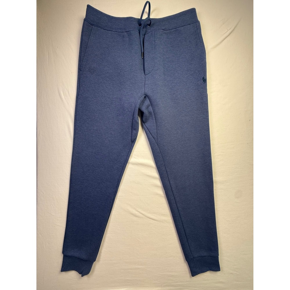 Polo Ralph Lauren Mens Blue Heathered Jogger Sweatpants Size Medium-2611